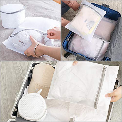 Sunta Mesh Laundry Bag, 6 Pack Laundry Bag, Laundry Bags for Delicates with Premium Zipper, Travel Storage Organize Bag, Clothing Washing Bags for Laundry, Blouse, Bra, Hosiery, Stocking, Underwear - Thumbnail 4
