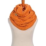 Basico Women Winter Infinity Scarf Warm Knitted Circle Loop Various Colors (Wave 1pk- Rust) Basico Women Winter Infinity Scarf Warm Knitted Circle Loop Various Colors (Wave 1pk- Rust)