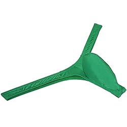 JAXFSTK Sexy Men's Shiny Ice Silk Bikini Thong