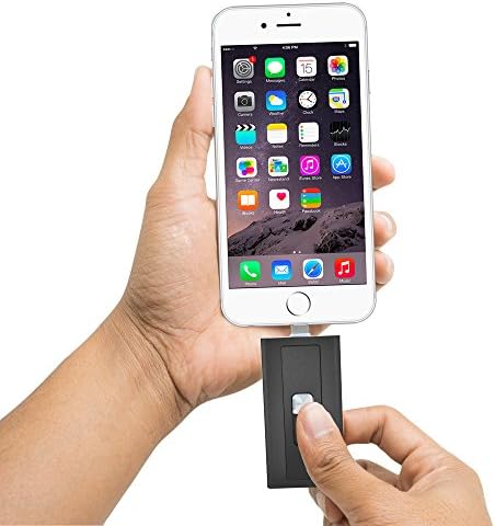 MFI Lightning Cable Memory Expansion USB 2.0 with 64 GB SD Card For iPhone and iPad Black