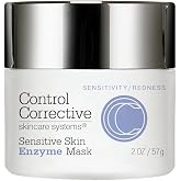 CONTROL CORRECTIVE Sensitive Skin Enzyme Mask, 2 Oz - Increases Hydration And Renews Skin Texture, Papaya Enzyme Based, Creamy Clay Mask Lightly Exfoliates Softens, Calms &amp; Hydrates At The Same Time