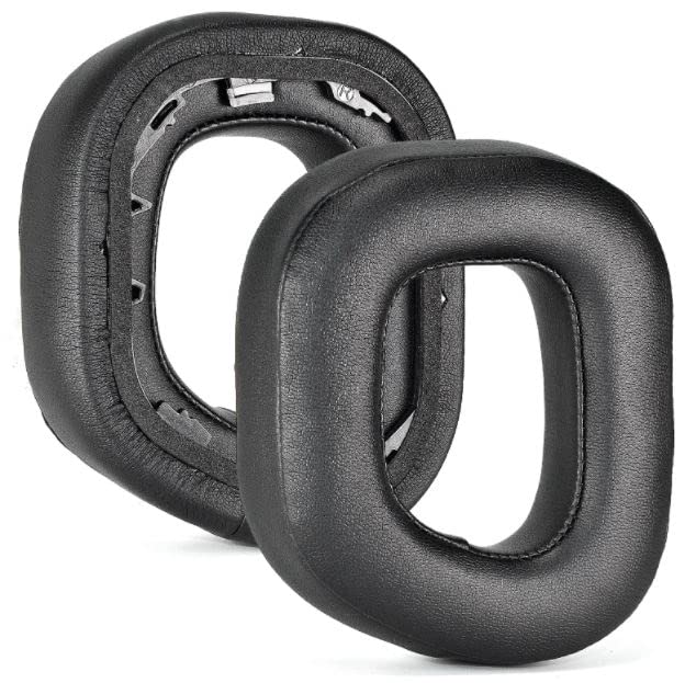 Yaowanguan HS80 RGB Ear Pads Cushions for CORSAIR HS80 RGB Wireless Premium Gaming Headset,Black Protein Leather & Memory Foam Headphones Replacement Repair Earpads
