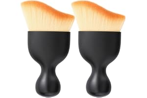 LCWYORH 2PCS Car Interior Brush Automotive Interior Dusting Brush, Soft Bristles Car Detailing Brush, Car Interior Cleaning Brush, Car Duster Brush for Dashboard, Leather, Air Vents, Computer, Keyboard
