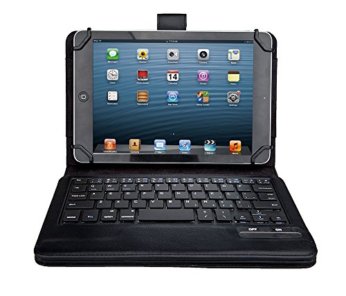 Tsmine Nokia Lumia 2520 Tablet Wireless Keyboard [Detachable Wireless] w/Pu Leather Case Cover Stand Protective Skin, Black