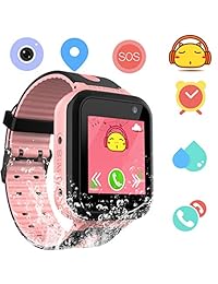 Reloj inteligente para niños y niñas   Reloj deportivo para niños con brazalete digital de muñeca con cámara de llamada SOS, reloj despertador para niños de 3 a 12 años