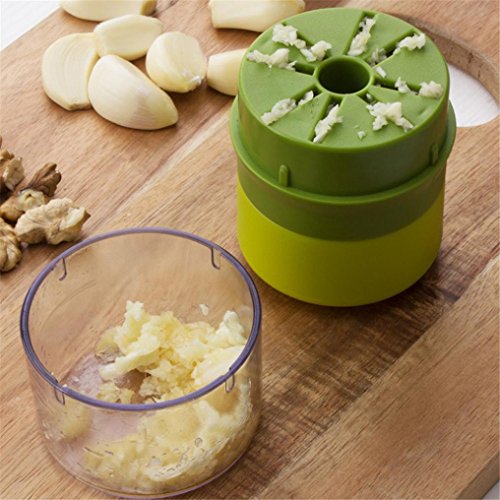 Highpot Garlic Chopper Cutter Pressing Slicer Peeler Dicer Shredders Kitchen Cooking Tools (Green)