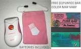 Lady Shaver Wet and Dry Trimmer / Shaver Batteries Included with FREE (1) Pumice Bar