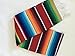 MEXIMART's Authentic Medium Mexican Blankets Colorful Serape Blankets Assorted Colors 80
