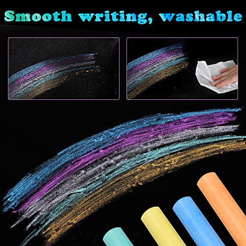 Sidewalk Chalk Bulk, Jumbo Chalk, Chalk for Outside for Kids 35 Pieces Washable Tapered Chalks for Party Favors and Gifts