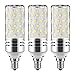 gezee E12 LED Corn Bulbs,15W LED Candelabra Light Bulbs 120 Watt Equivalent, 1500lm, Daylight White 6000K LED Chandelier Bulbs, Decorative Candle, 4.1in*1.2in, Non-Dimmable LED Lamp(3-Pack)