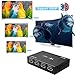 HDMI Splitter, Yuangao 1 in 2 Out Hdmi Splitter Adapter Support 4Kx2K 3D 1080P Hdmi Switch Signal Distributor HD Amplifier with Adapter for HDTV PC PS3/PS4 Xbox (1 in 2 Out)