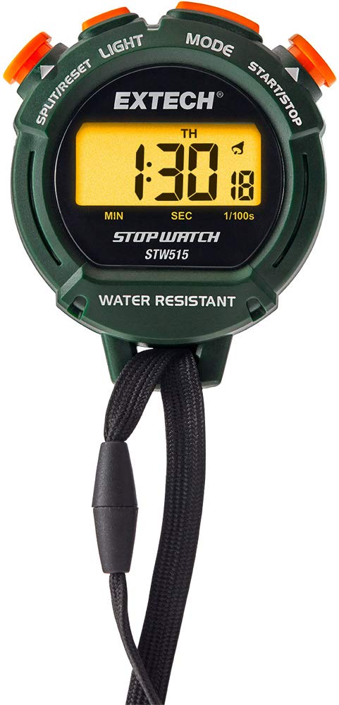 Extech STW515 Stopwatch/Clock with Backlit Display
