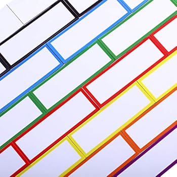 48 Pieces Magnetic Dry Erase Labels Reusable Writable Erasable Magnetic Strips for Home Office Classroom, Whiteboard, Lockers, Fridge, Name Plate Labels, 8 Colors (1 x 3 Inch)