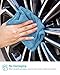 Zeppoli Reusable Microfiber Cleaning Cloth Set - 12 x 16 Inch Microfiber Cloth - 48 Pack Washcloth, Auto Detailing Supplies – Cleaning Rags, Works Great with Windex