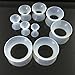 ALL 6 Pairs Piercing Area Thin & Thick Soft Silicone Flexible Ear Tunnels Plugs Gauges Set