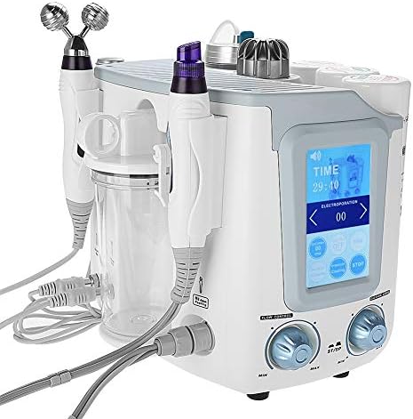 3 in 1 Hydrogen Oxygen Small Bubble Clean Smooth Skin Hydro Spa Vacuum Suction Blackhead Rejuvenation Remove Wrinkles Machine For Salon Use(US Plug)