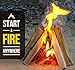 Fire Starter Squares - 100pc fire starters for fireplace - Camping fire lighter - Grill charcoal starter cubes - Firestarters for campfires | fireplace | fire pit burns 10-12 min