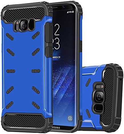 Samsung Galaxy S8 Case,ANIYOH Shockproof Rugged Armor Case Aluminium Metal Shell + Soft Silicone Anti-knock Phone Cover For Samsung S8 [High Impact Resistant] (Blue/Black)