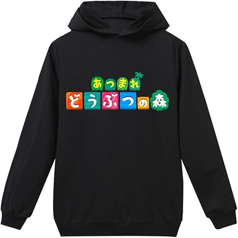 Animal Crossing Pullover Airy Outwear Thinner Hoodies Elegant Long