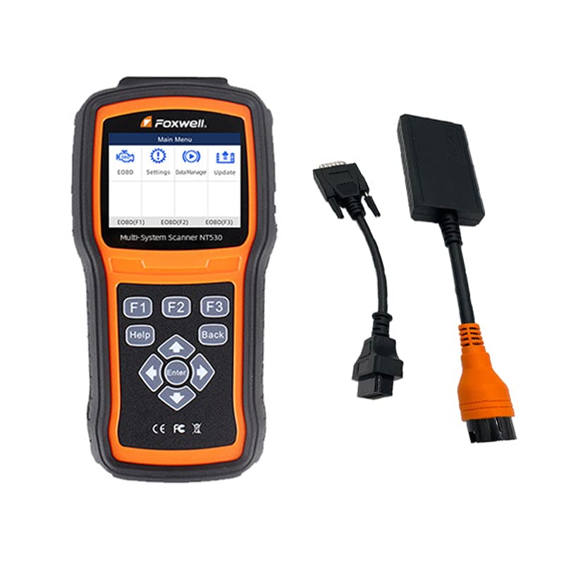Photo 1 of FOXWELL NT530 for Mercedes Benz 38 Pin - All Systems, All Maintenance Service - Bidirectional Diagnostic Scan Tool OBD2 Scanner Automotive Code Reader ABS Bleed SRS Airbag SAS TPMS TPS EPB Oil Reset