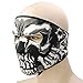 Graphic Style Skull Black Neoprene Adjustable 2 in 1 Reversible Full Face Mask Motorcycle Snowboard Ski