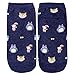 Justay 5 Pairs Womens Cute Ankle Socks Fun Novelty Animal Cat No Show Socks