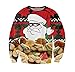 KSJK Unisex Funny Print Ugly Christmas Sweater Jumper