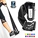 Super Exercise Band X Heavy Black 7 ft. Long Latex Free Resistance Bands Door Anchor Set, Carry Pouch, E-Book. for Home Gym, Strength Training, Physical Therapy, Yoga, Pilates, and Chair Workouts.