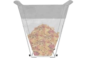 Tuohours Outdoor Trash Bag Holder Stand - Heavy Duty Metal Garden Garbage Bag Support Frame for 30-45 Gallon Capacity, Multi-Use Portable Yard Leaf Bag Stand for Leaves, Weeding, Lawn Party, White