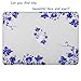 Mosiso Plastic Hard Case Cover for MacBook Air 13 Inch, Blue Flower