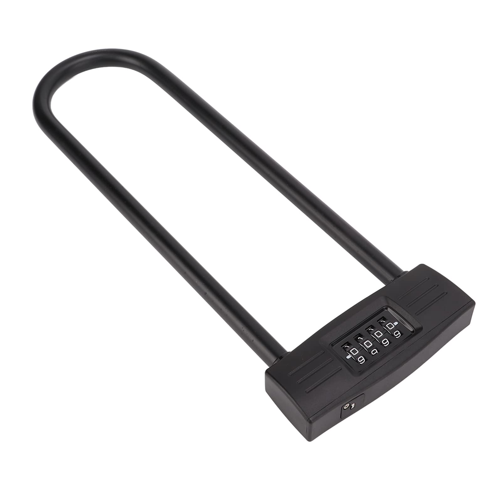 U Lock - Heavy Duty Combination Password U Lock with 4 Digits - Waterproof Bike Padlock for with Long Shackle - Lengthen Resettable Security Padlock for Home and Outdoor