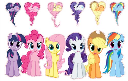 My Little Pony Friendship Is Magic Group Shot Set 