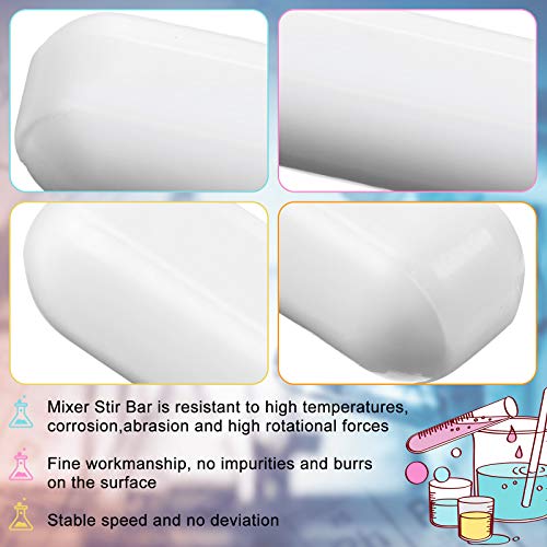PTFE Stirrer Mixer Stir Bar, White Color, Stir Rod