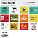 MAN SNACKS - Manly Snacks Packed In A Manly Wooden Box. It's A Gift Basket for Real Men. Makes A Great Birthday Gift, College Care Package Or Thank You Gift.