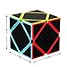 Zcube Skewb Speed Cube Puzzle with Carbon Fiber Sticker,Cube Shapes Puzzle Toy