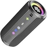 TIMU Portable Speaker Bluetooth 5.4, 25W Super Loud Wireless Speaker: Boost Bass 3.0, 30H Playtime, 8 RGB Modes, IPX7 Waterproof, TWS Pairing, for Outdoor/Home/Party, Gift Ideas