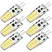 Kakanuo G4 LED Bulb 12V Warm White 3000K 3 Watt 30W Equivalent 300Lumen Bi-pin Base Non Dimmable 20x2835 LEDs AC/DC10-20V(Pack of 6)