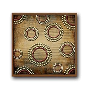 Framed Canvas Wall Art for Living Room, Bedroom Indian Tribe Totem Theme Canvas Prints for Home Decoration Ready to Hang - 16x16 inches