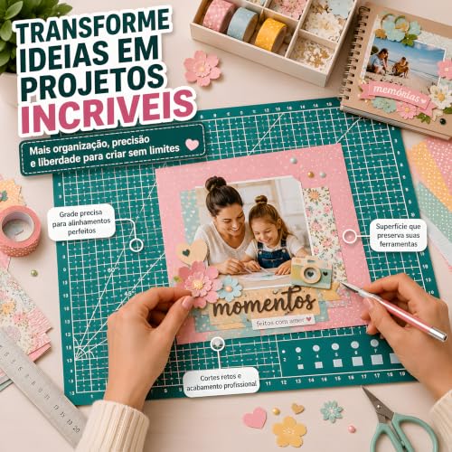 Base de Corte A3 30x45 Patchwork Artesanato Scrapbook Dupla Face