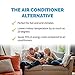 NewAir, AF-1000B, Portable Indoor Tower Fan with Evaporative Air Cooler and Humidifier, 300 Square Foot Effective Range, Black