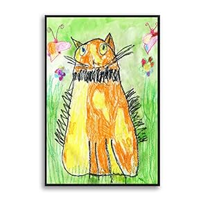 SIGNFORD Framed Canvas Home Artwork Decoration Cute Cat...