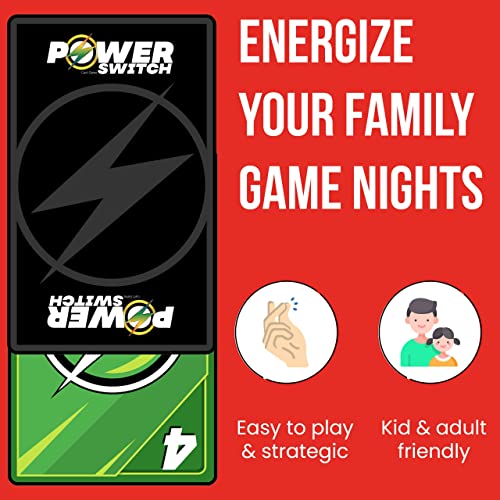 Power Switch Card Game Easy to Learn Game for Family Game Night