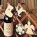 Blulu Wooden Cutouts Christmas Ornaments Hanging Ornaments Various Patterns for Holiday Decoration and DIY Craft Making (45 Pieces)
