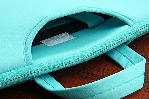 elecfan Laptop Briefcase Handbag,Compatible 13-13.3 Inch MacBook Air/Pro,HP Dell Ultrabook Notebook Tablet, Zipper Foam Carrying Sleeve Case Cover Bag,Light Blue