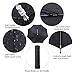 Black Fabric LED Lightsaber Umbrella Flashlight in The Easy Grip Handle Golf Umbrellas with 7 Colors Sword Light up Changing on The Shaft Built in Torch at Bottom