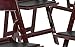 Flash Furniture Hercules Series Folding Chairs for Weddings and Formal Events, Stackable Commercial Event Seats with 1,000-lb. Static Weight Capacity, Set of 4, Red Mahogany
