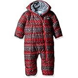 Columbia Baby Boys' Frosty Freeze Bunting, Mountain Red Fair Isle, 3-6 Months
