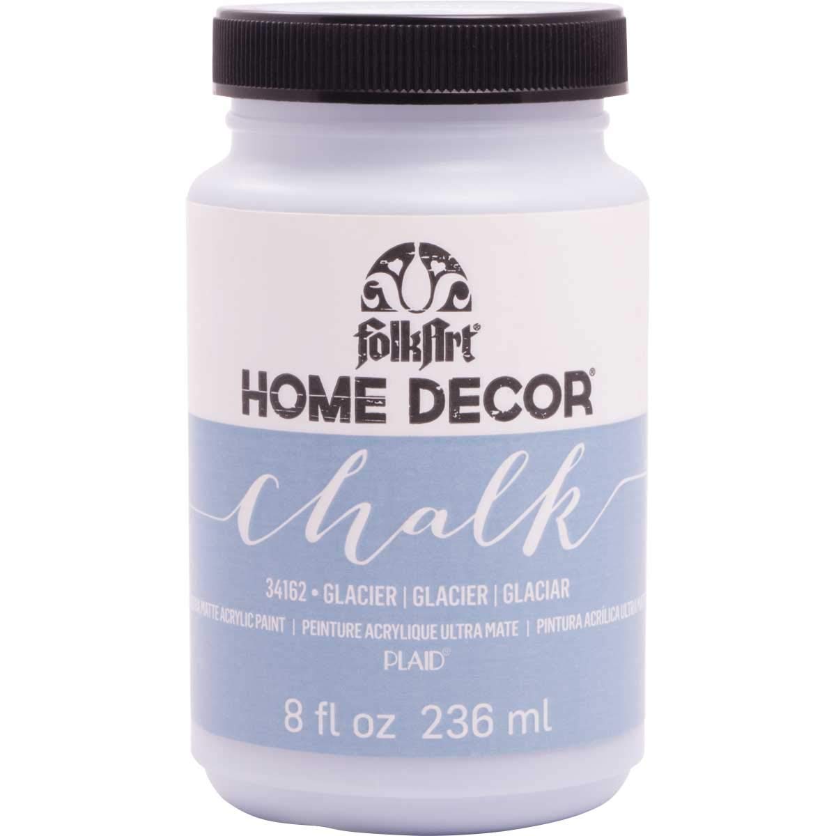 Plaid:Craft Folkart Home Decor Chalk Paint 8 Oz-Glacier