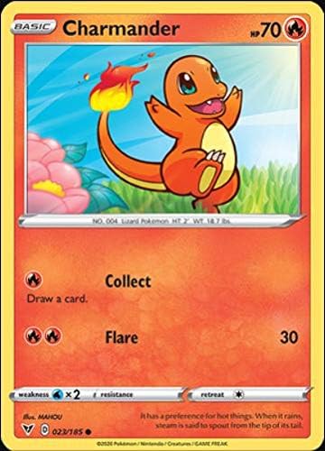 Amazon Com Charmander 023 185 Common Sword Shield Vivid Voltage Toys Games