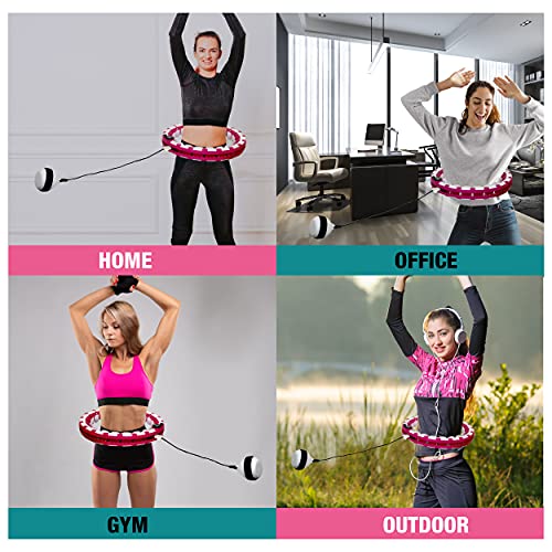 Smart Hula Hoop, for Adults Weight loss, 2 in 1 Abdomen Fitness